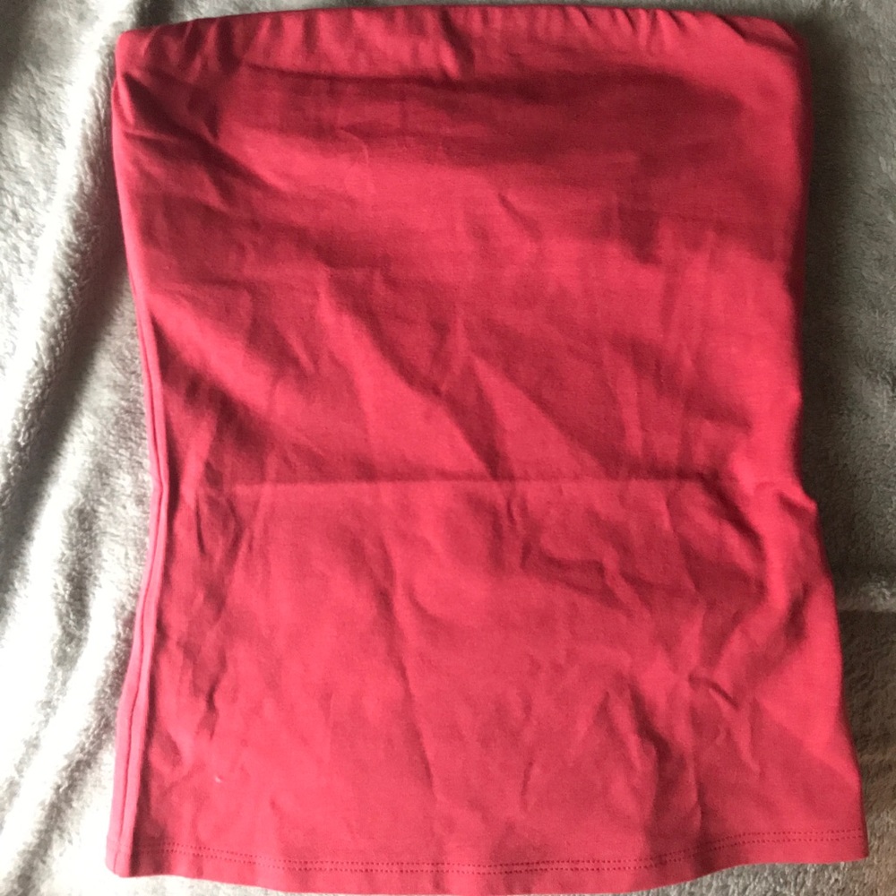 Express Red Tube Top Shirt Size XXS